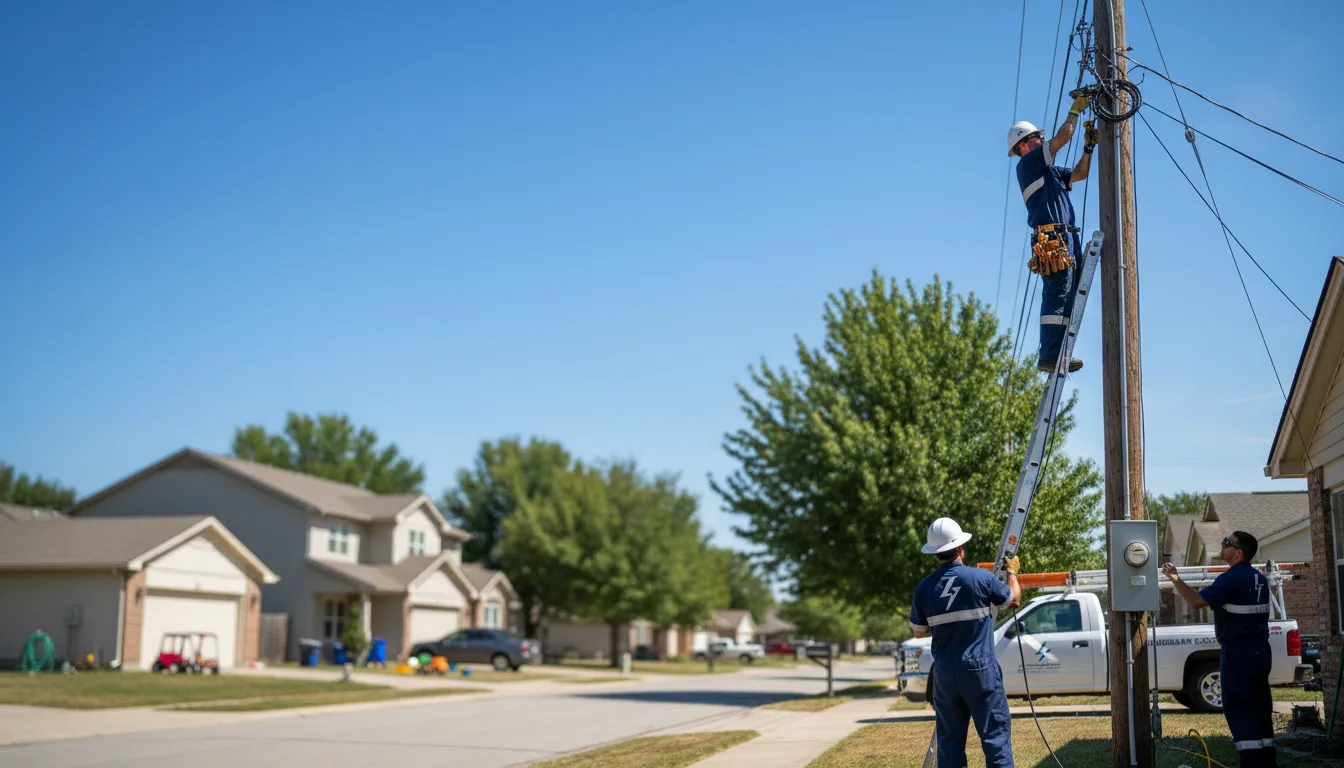 Residential electrician providing installation services in College, AK